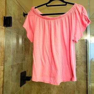 Gap pink linen shirt